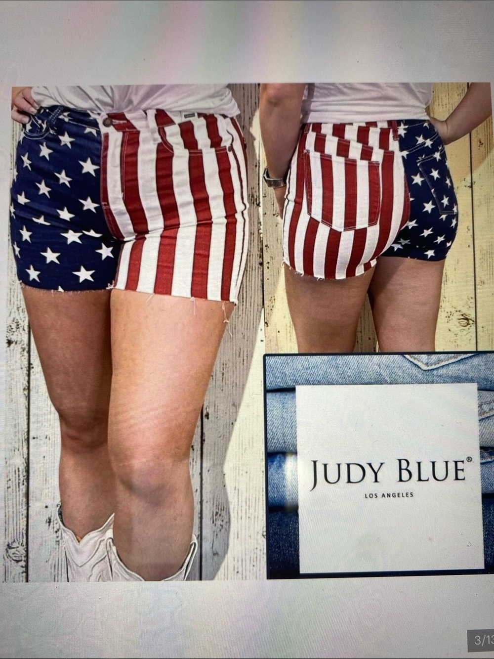 Judy Blue - American Flag 🇺🇸 High Waisted Stretch Fray Patriotic Shorts  NWT 2XL